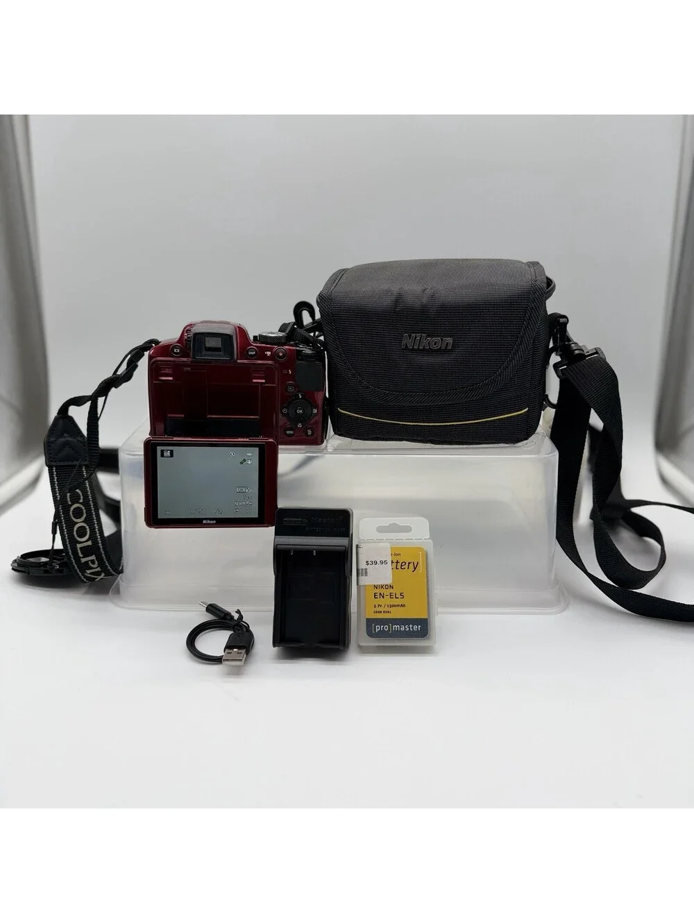 Nikon COOLPIX P510 Bridge Camera 42x Optical Zoom Full HD Built-in Flash/ Red